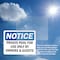 Signmission Private Pool For Use Only By Owners & Guests OSHA Notice Sign, Vinyl Decal, 10in W x 7in L, 2PK OS-2PACK-NS-D-710-L-17825 - alternate 3